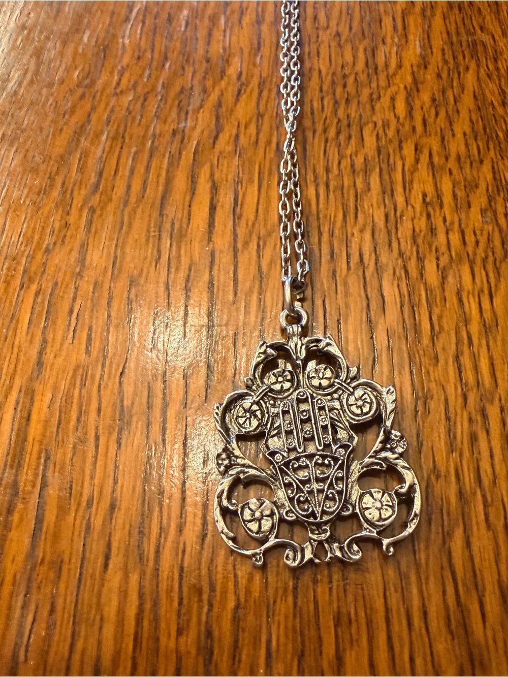 Vintage Camel Hamsa Pendant Necklace